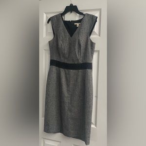 Banana republic grey/black tweed sheath dress